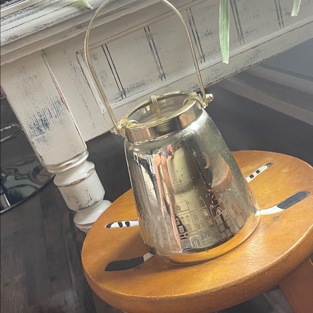 Marks & Spencer Gold Decorative Lantern uses tea lights candles